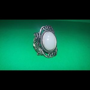 *BLOWOUT* Opal Moonstone* Ring 💖 Silver Tone!